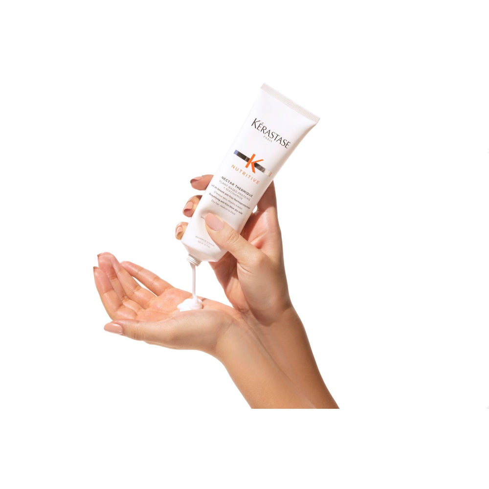 Kérastase Nectar Thermique detangling action promotes smooth, manageable hair.