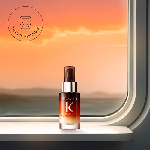 KÉRASTASE Nutritive 8H Magic Night Serum label detail highlights key ingredients and usage.