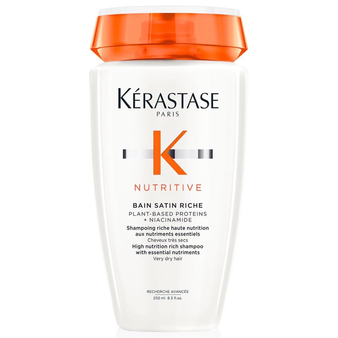 KÉRASTASE Nutritive Bain Satin Riche bottle with deep hydration for very dry hair.