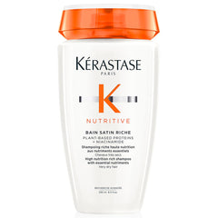 KÉRASTASE Nutritive Bain Satin Riche bottle with deep hydration for very dry hair.