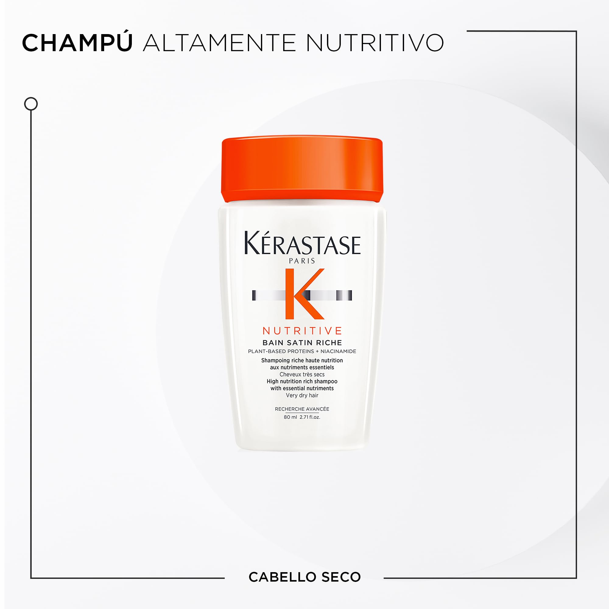 Kérastase Nutritive Discovery Set conditioner bottle provides lightweight moisture and frizz reduction.
