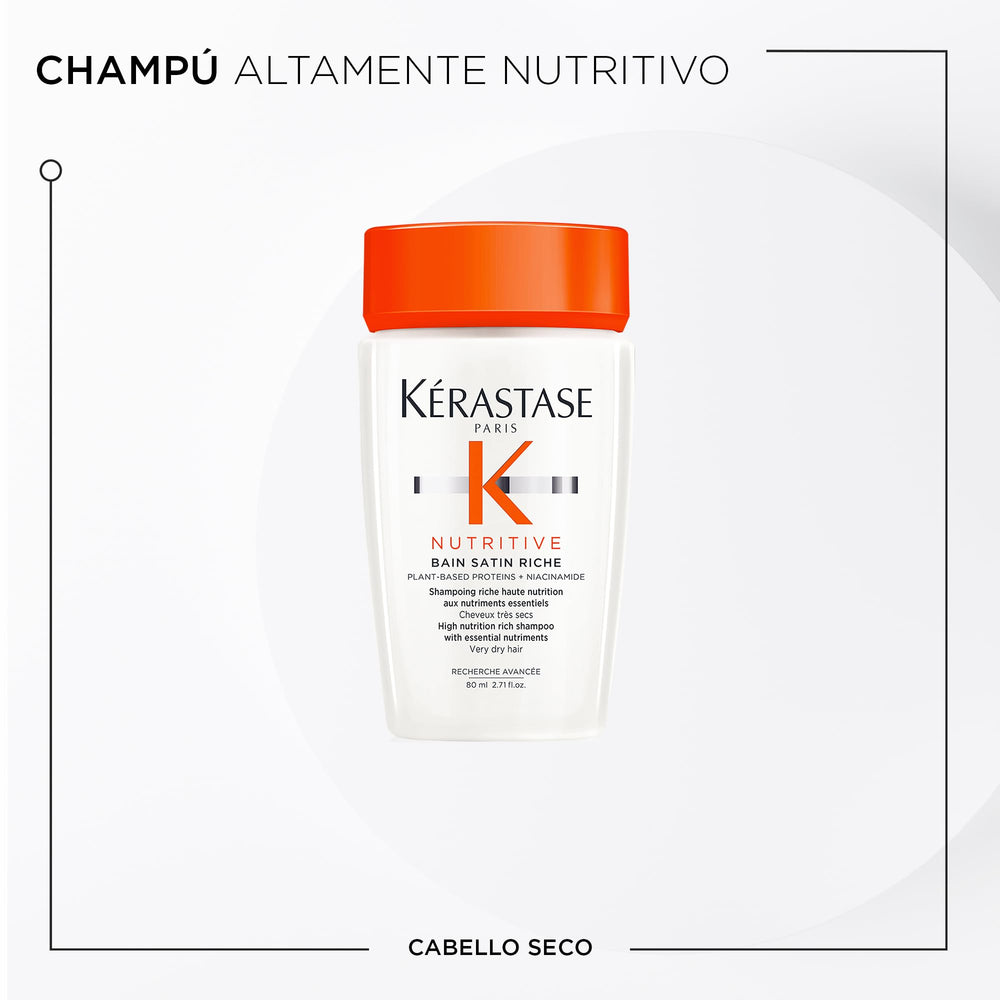 Kérastase Nutritive Discovery Set conditioner bottle provides lightweight moisture and frizz reduction.