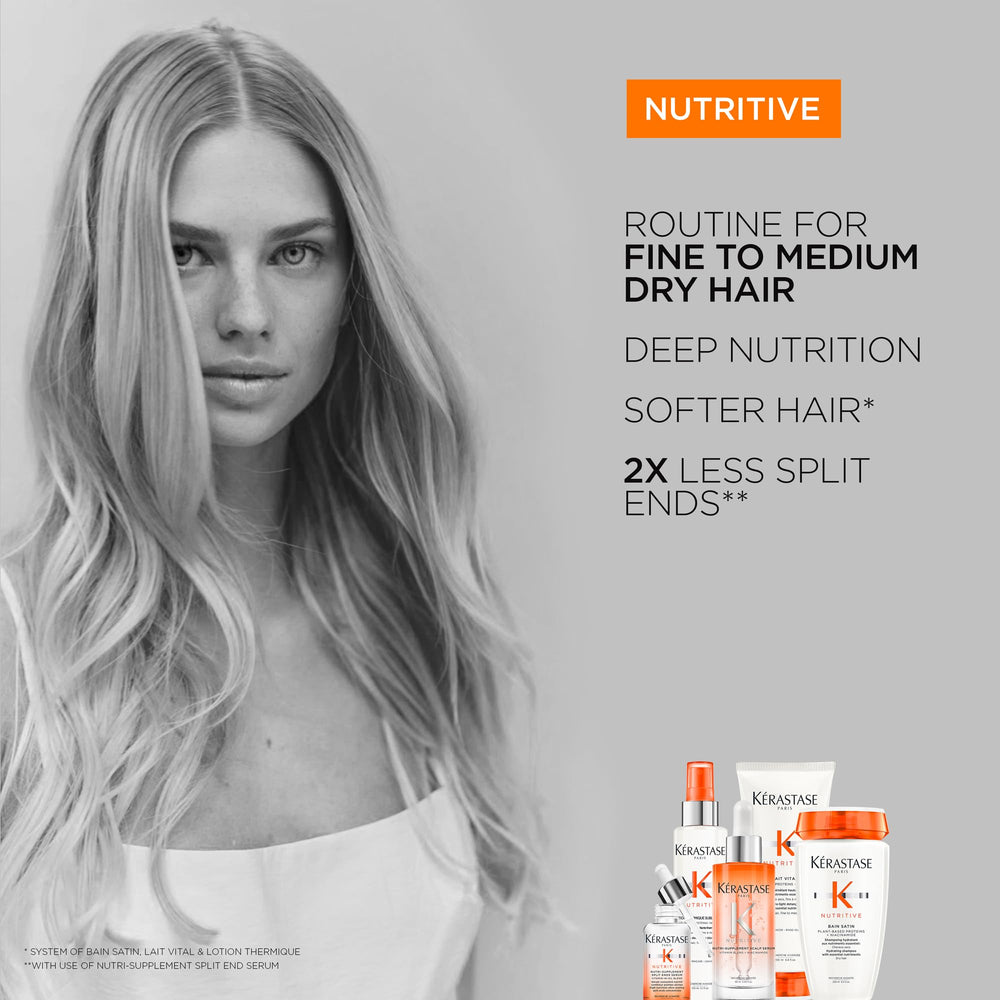 KÉRASTASE formula with plant-based proteins nourishes hair