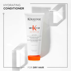 Kérastase Nutritive Lait Vital hair application — detangling ease during styling.