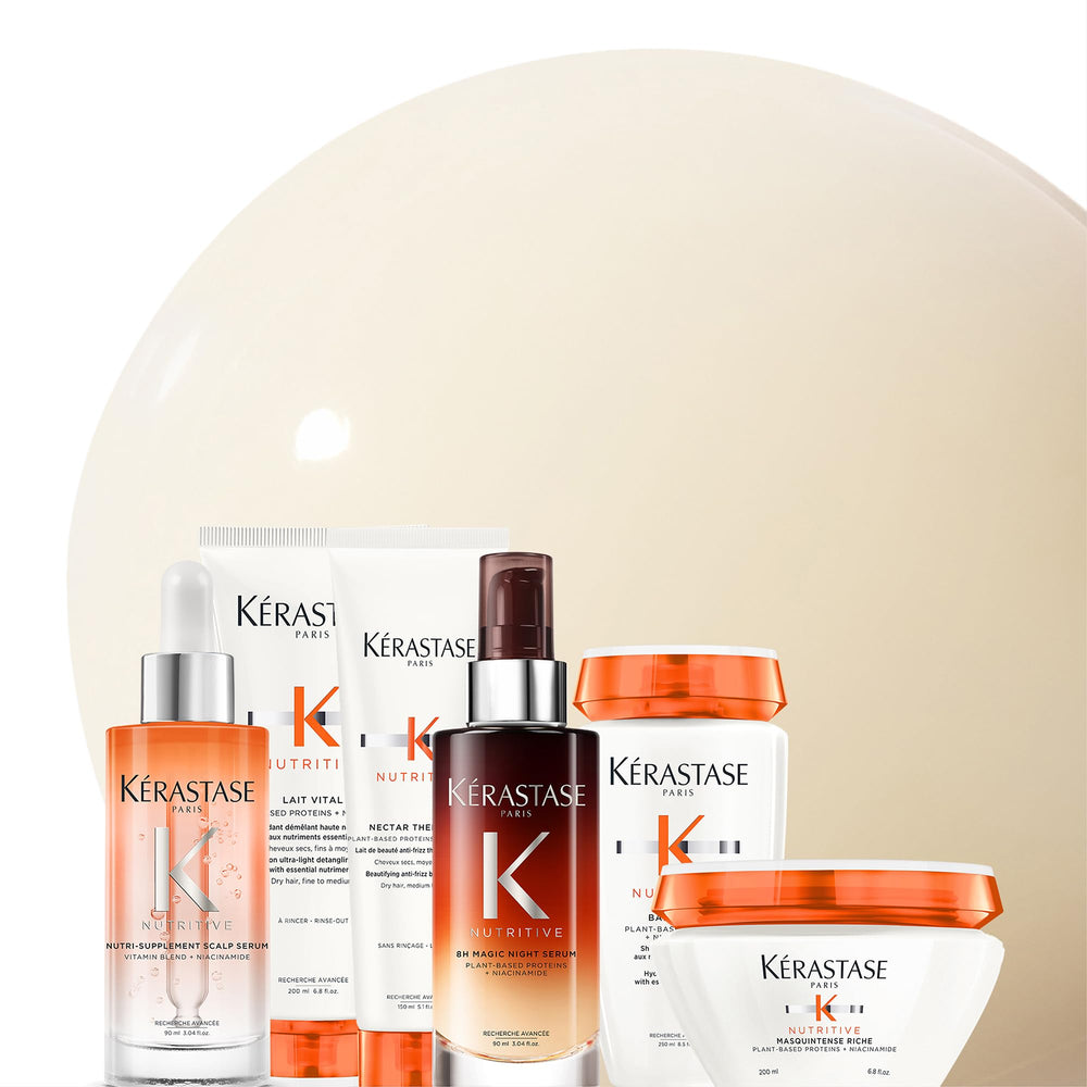 Kerastase Nutritive Lait Vital Niacinamide boosts hydration retention for longer softness.