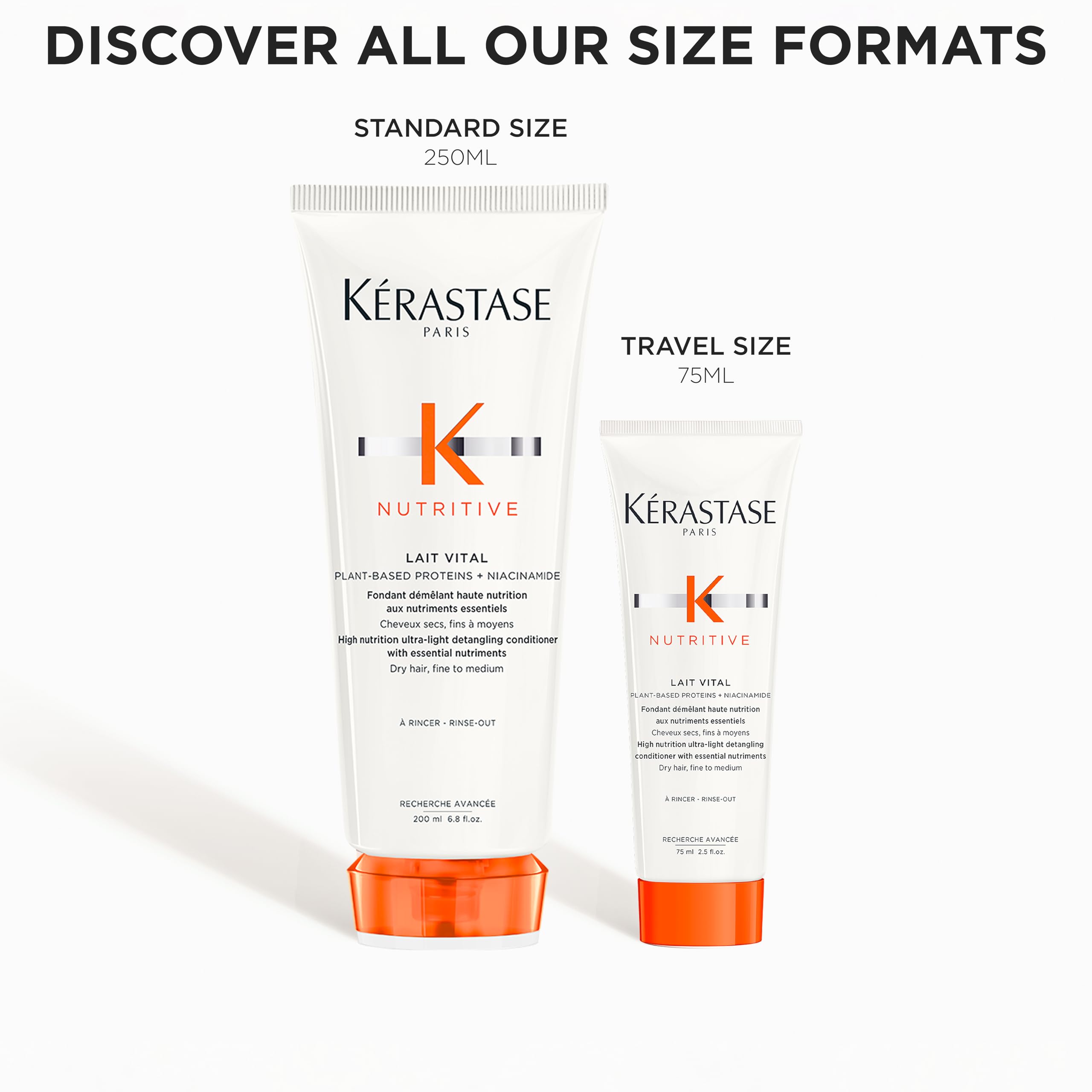 Kérastase Nutritive Lait Vital pack corner — travel-friendly packaging for routines.