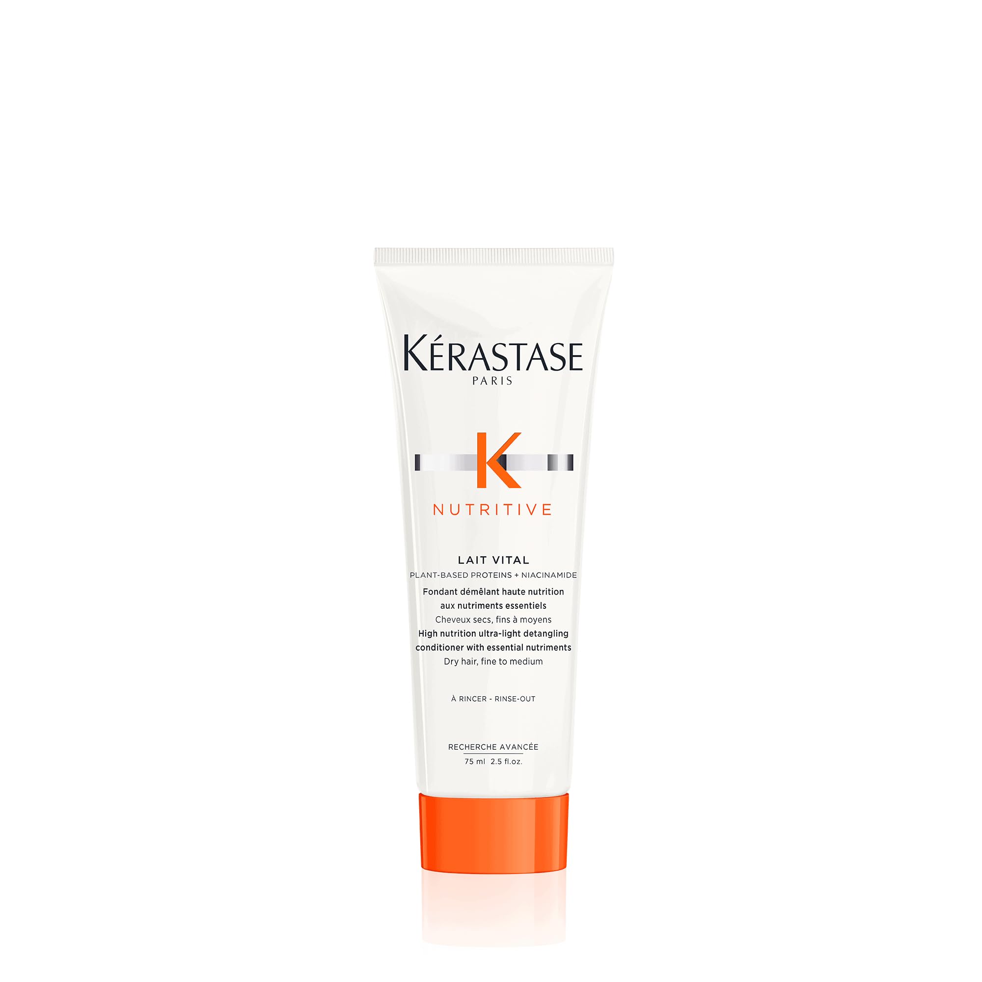 Kérastase Nutritive Lait Vital travel-size bottle — lightweight hydration for fine to dry hair.