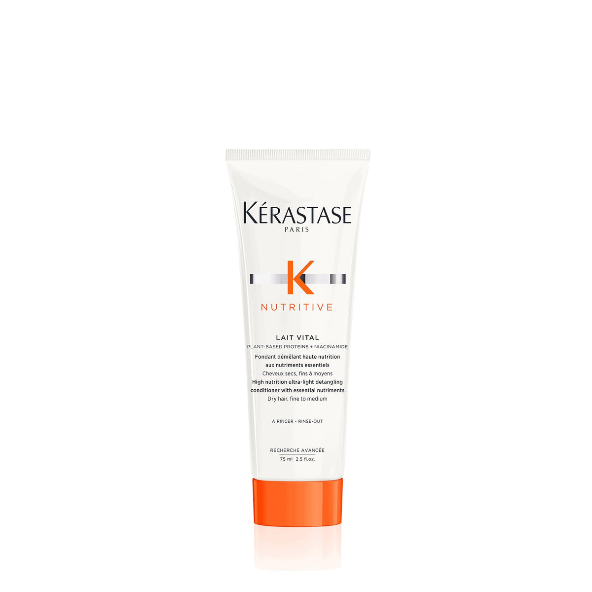 Kérastase Nutritive Lait Vital travel-size bottle — lightweight hydration for fine to dry hair.
