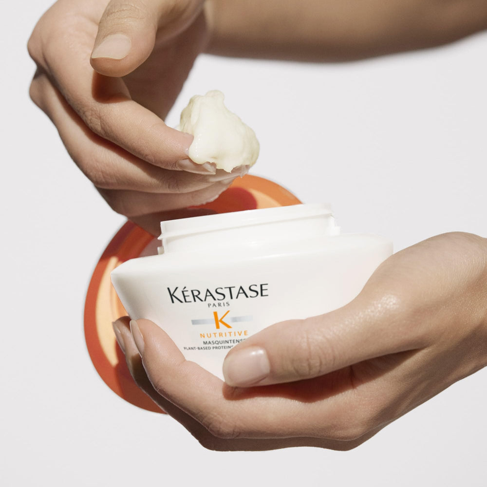 KÉRASTASE Nutritive Masquintense nourishes and smooths dry strands for manageability.