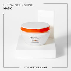 KÉRASTASE Masquintense Riche hair application massaged onto mid-lengths and ends