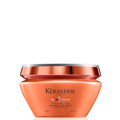 KÉRASTASE Oleo-Relax mask jar closeup showing smoothing and frizz control.
