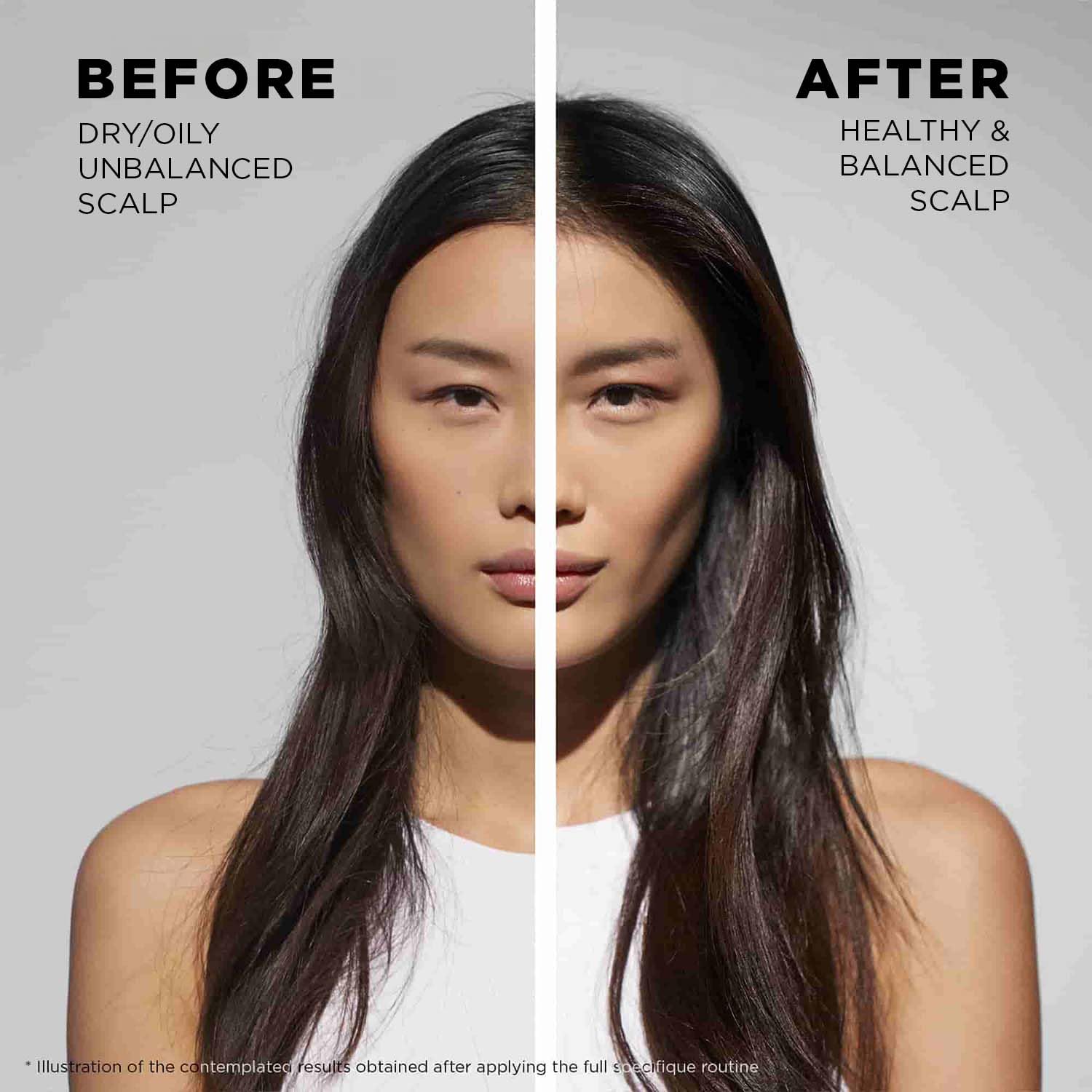 KÉRASTASE Potentialiste serum being absorbed, illustrating fresh scalp feel