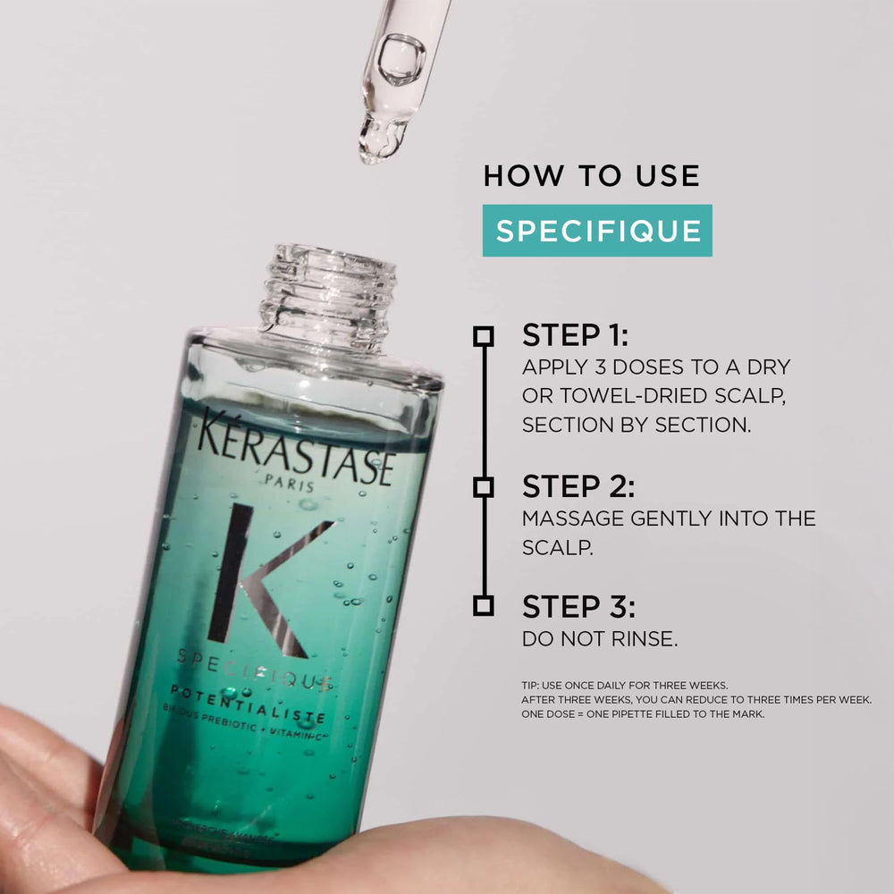 KÉRASTASE Potentialiste bottle in clean bathroom setting