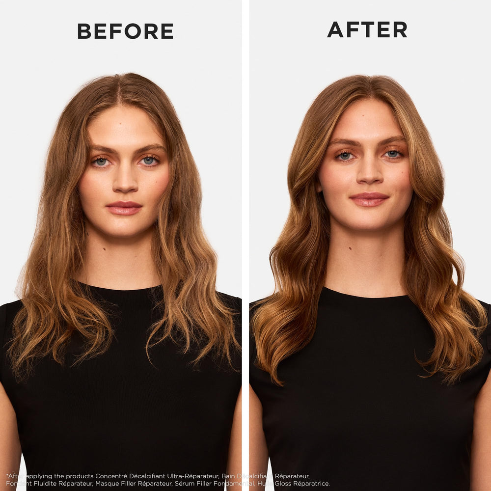 Kerastase Premiere anti-frizz serum label shot highlighting bond-repair formula