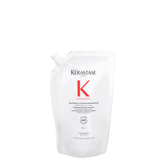 KÉRASTASE Premiere sulfate-free bottle pour for gentle cleansing and smoother hair.