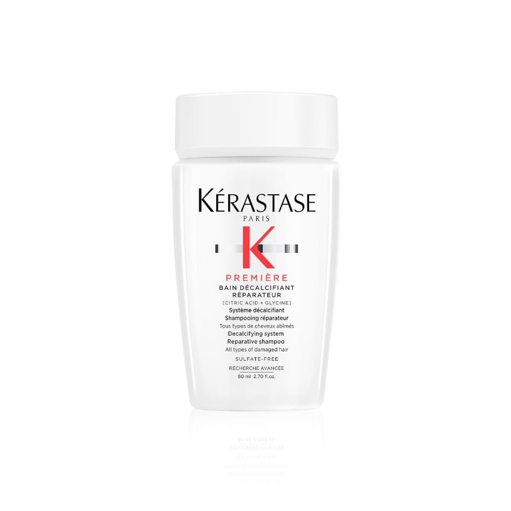 KÉRASTASE Premiere sulfate-free shampoo bottle showing dual-action repair