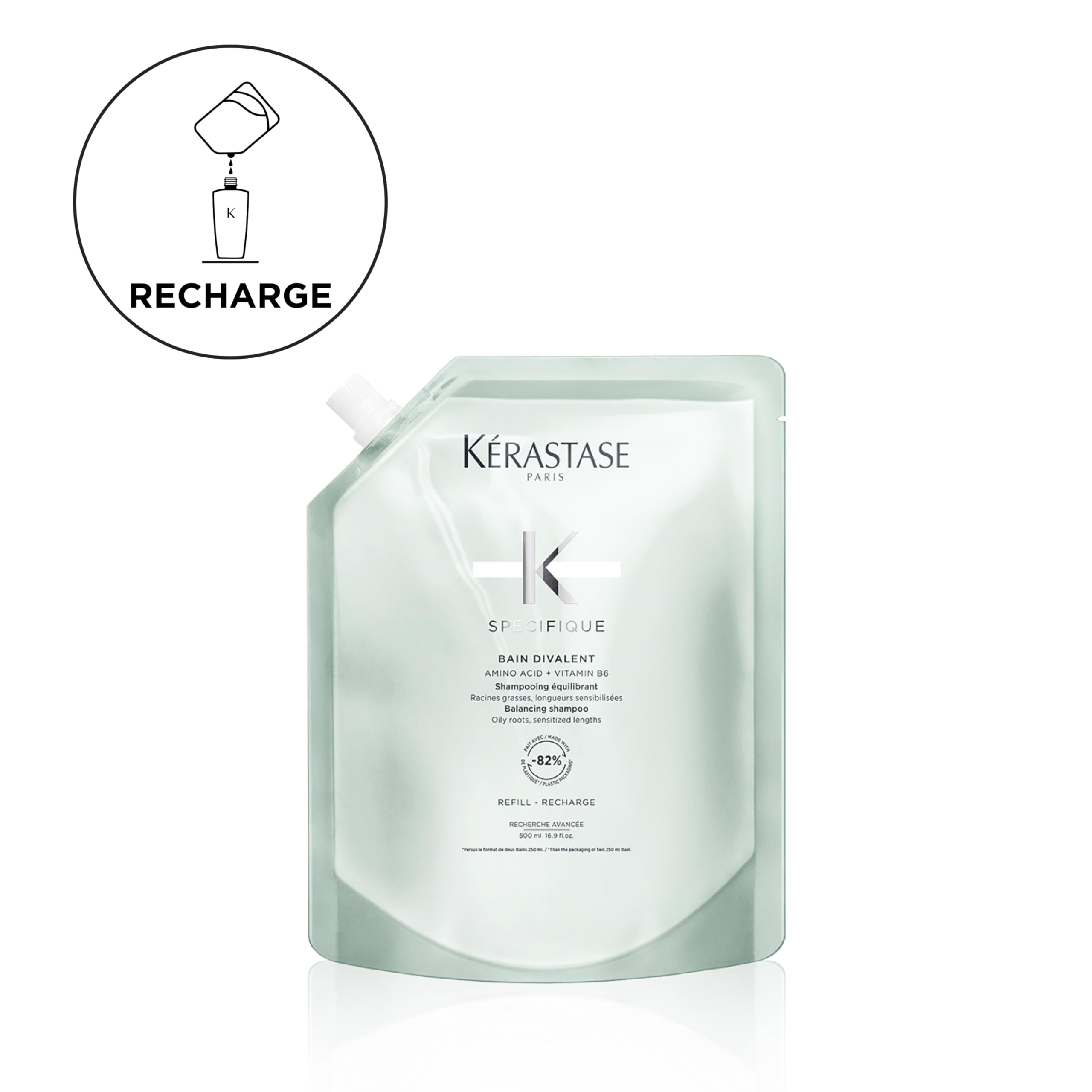 KÉRASTASE close-up of shampoo texture illustrating gentle cleansing