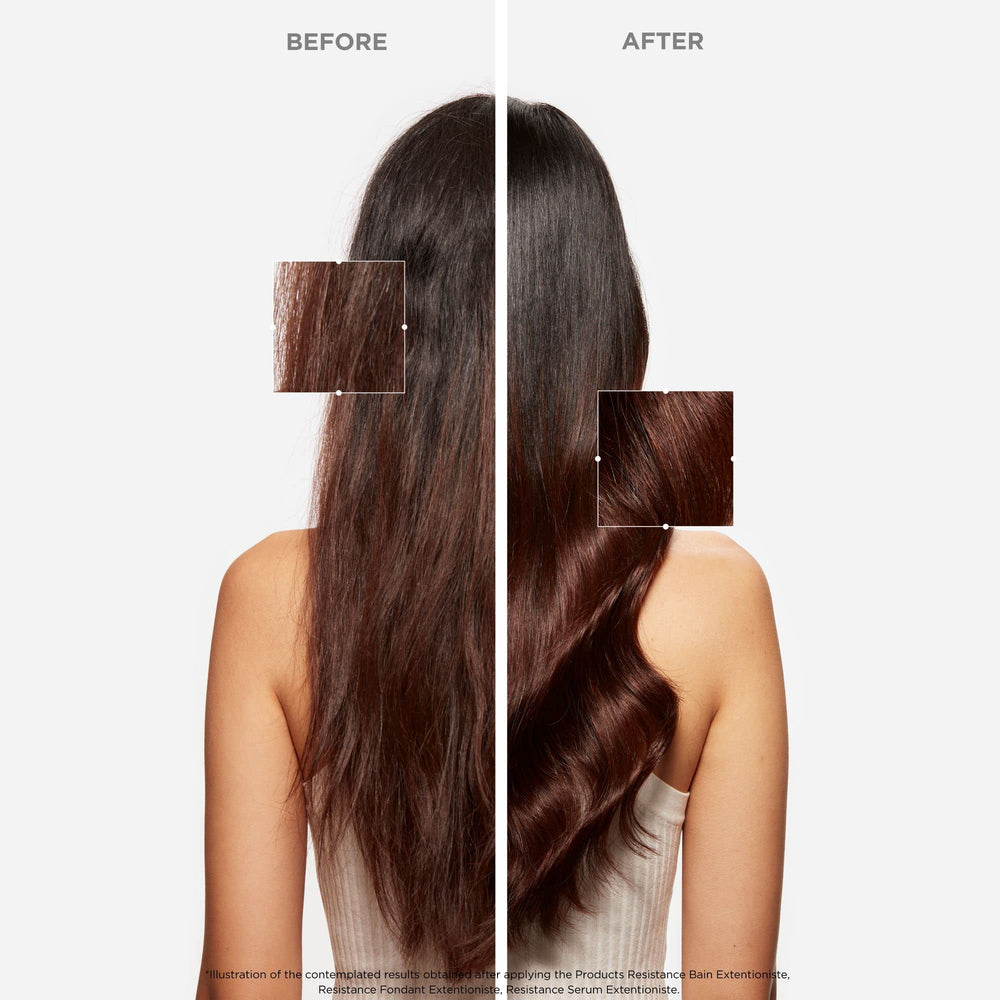 KÉRASTASE Extentioniste Thermique mid-lengths application seals split ends.