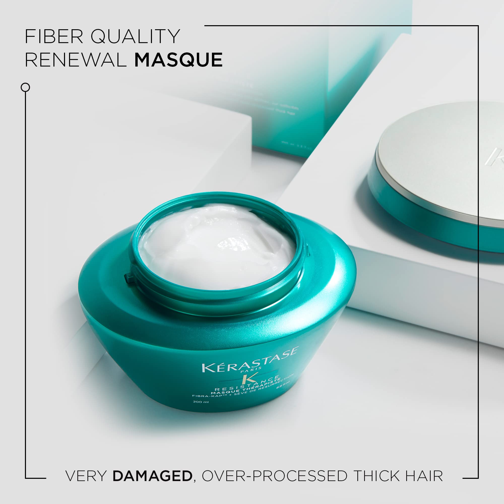 KÉRASTASE Resistance Therapiste masque jar closeup showing rich texture.