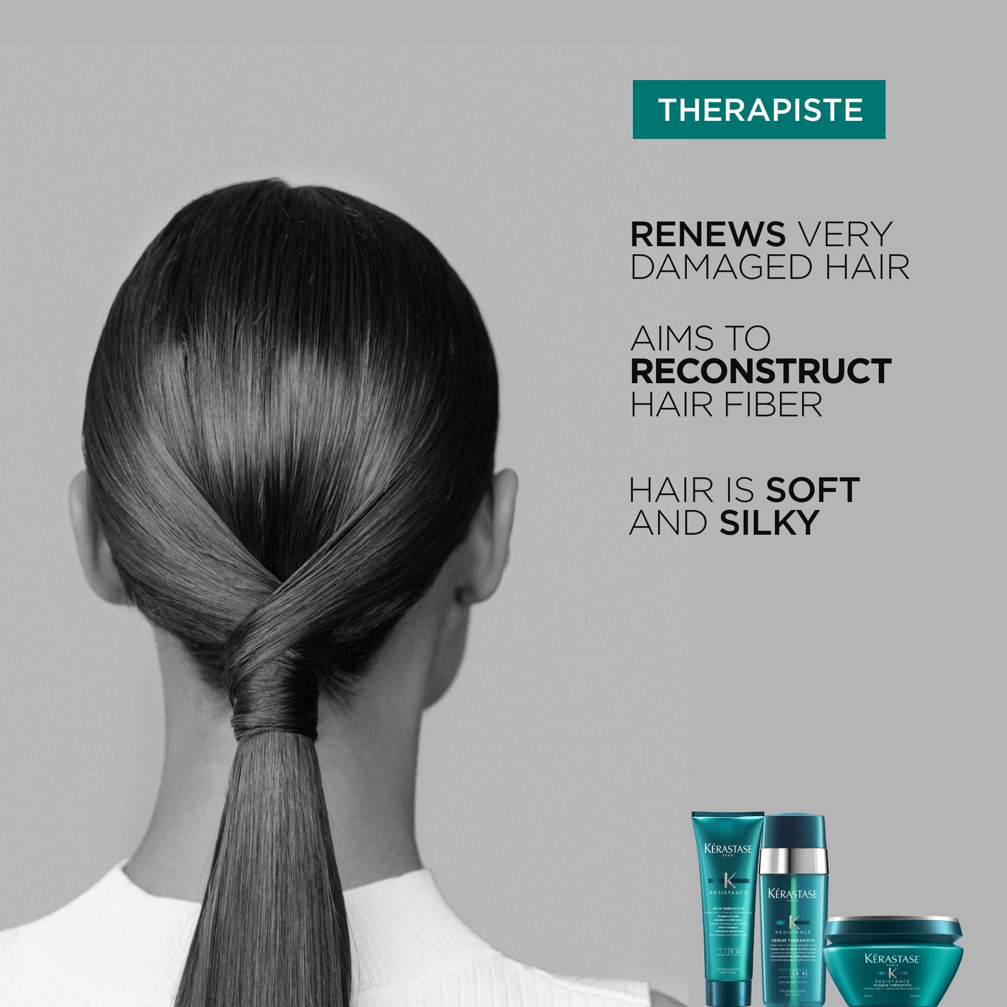 KÉRASTASE Resistance Therapiste with wheat protein ingredient reference.