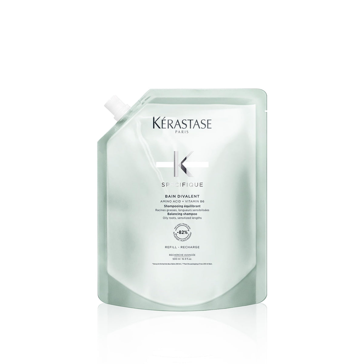 KÉRASTASE refill front packaging showing product and eco benefit