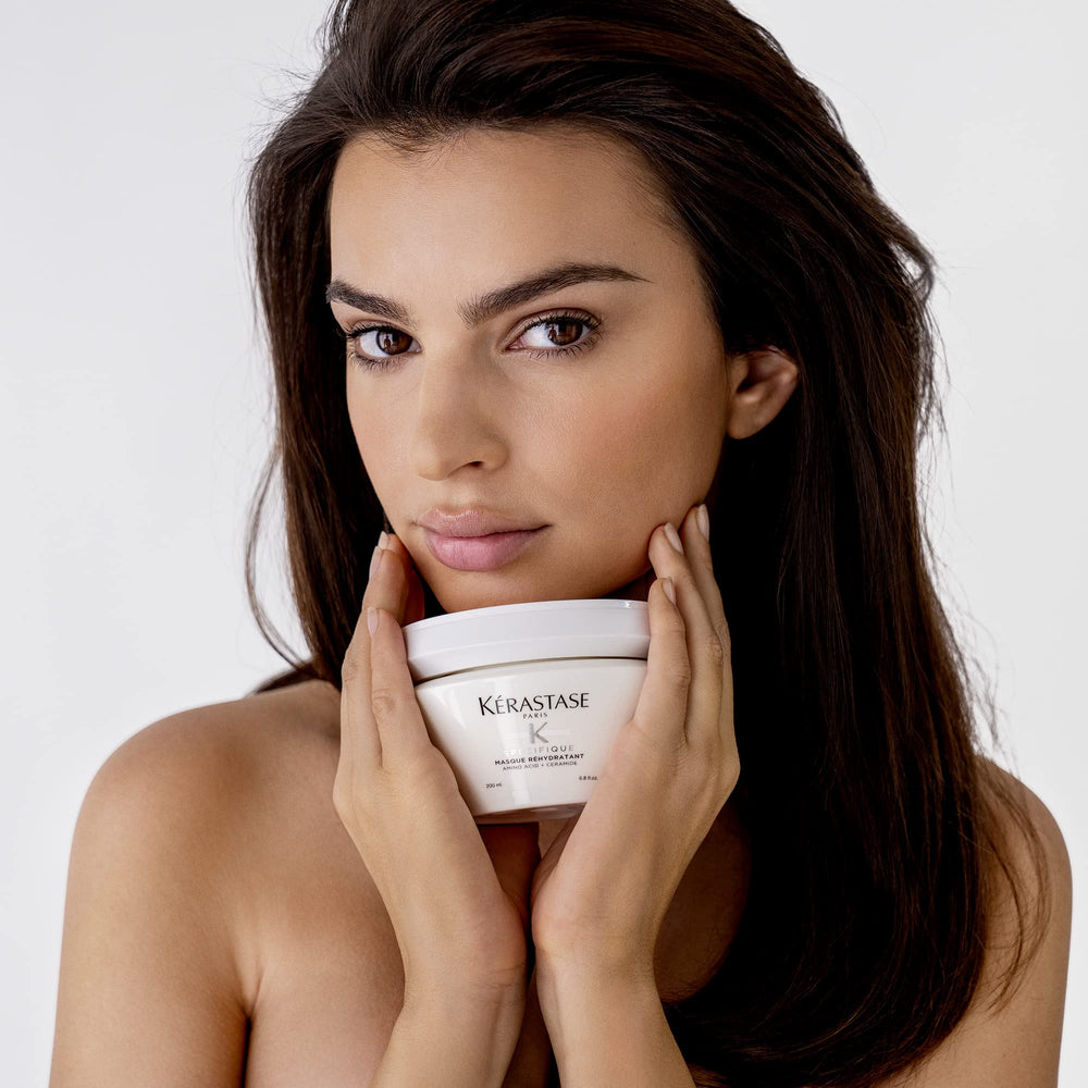 KÉRASTASE Specifique Rehydratant shine-finish suggests softer, shinier hair after use.