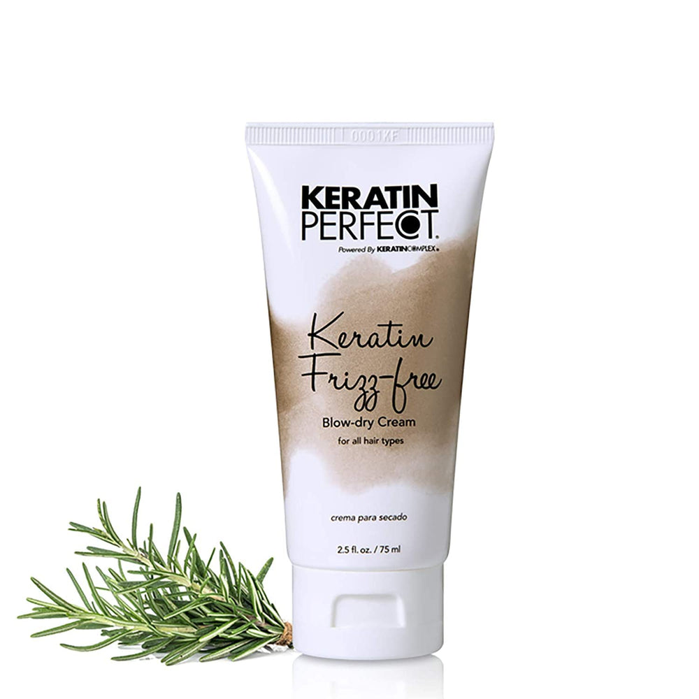 Keratin Perfect KP Frizz-free hair after shot with sleek, manageable ends