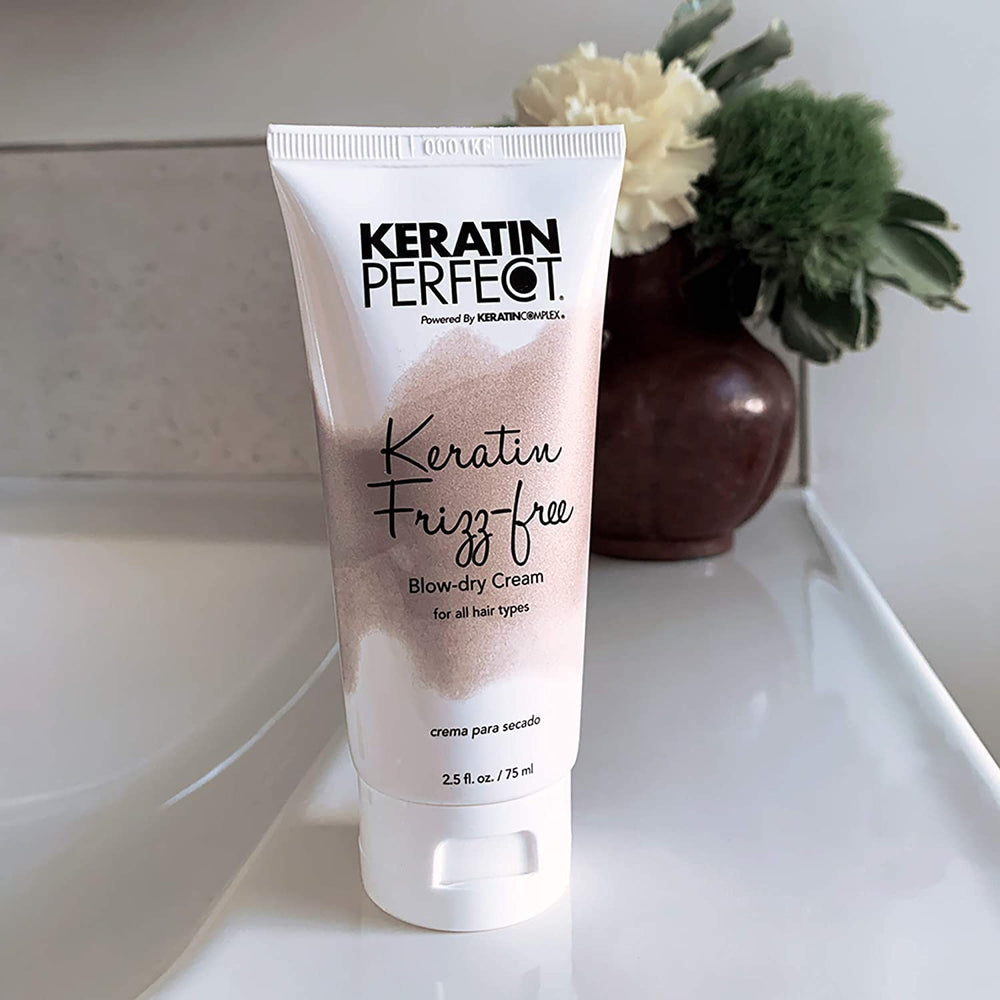 Keratin Perfect KP Frizz-free travel-companion bottle for on-the-go styling