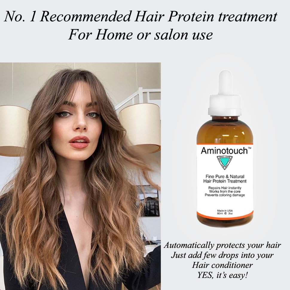 KERATIN RESEARCH Aminotouch hair shine image reveals glossy, healthier-looking strands