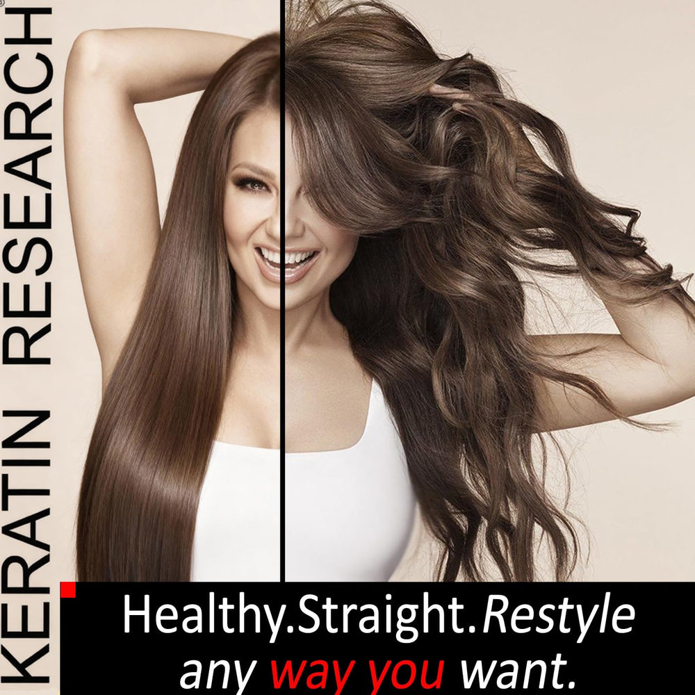 KERATIN RESEARCH application gloves and bottle enable clean application.