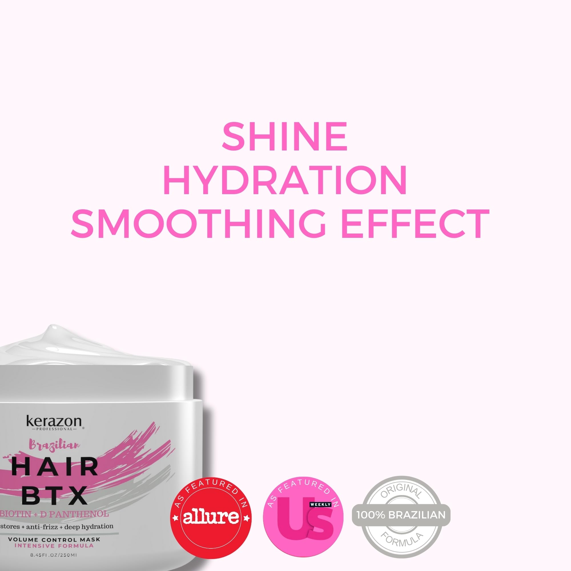 Kerazon BTX volume-boost silhouette showcases long-lasting body for any hair type.