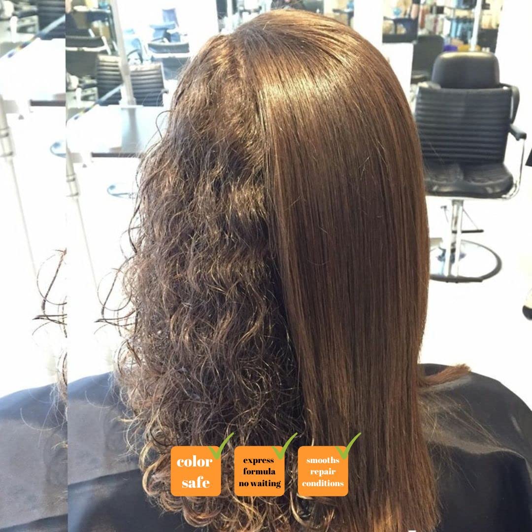 Kerazon Professional Application scene demonstrates product layering on hair