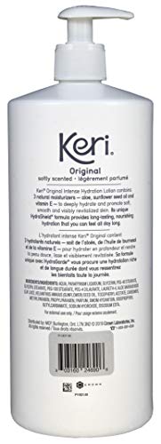 Keri Original Lotion texture closeup shows creamy, fast-absorbing formula.