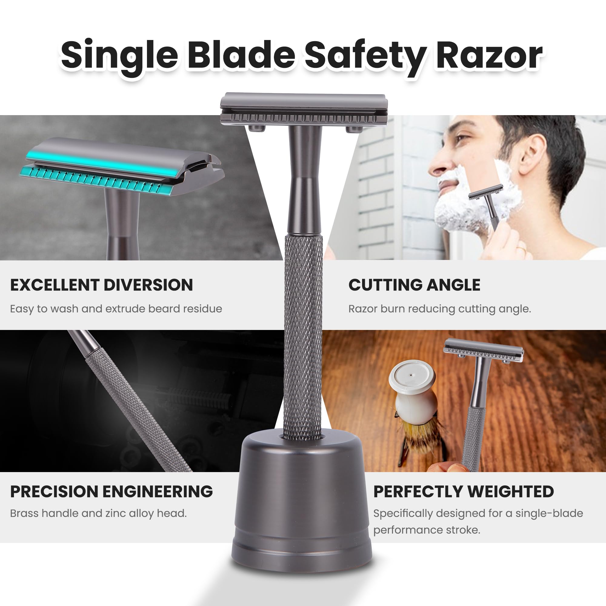 Keropy Close-up Blade Angle 30 Deg demonstrates precise shaving control.