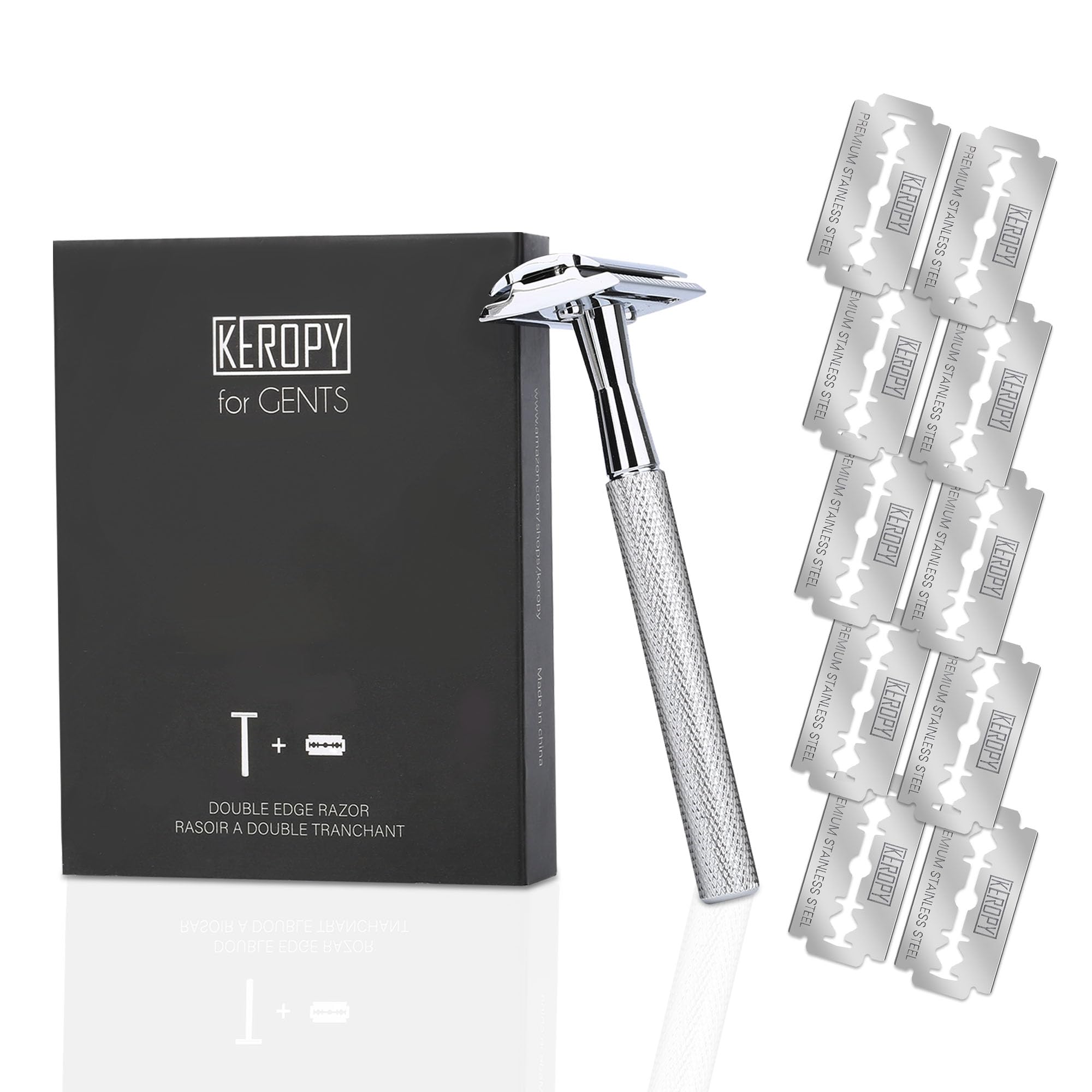 Keropy glossy silver finish emphasizes premium look and comfortable grip