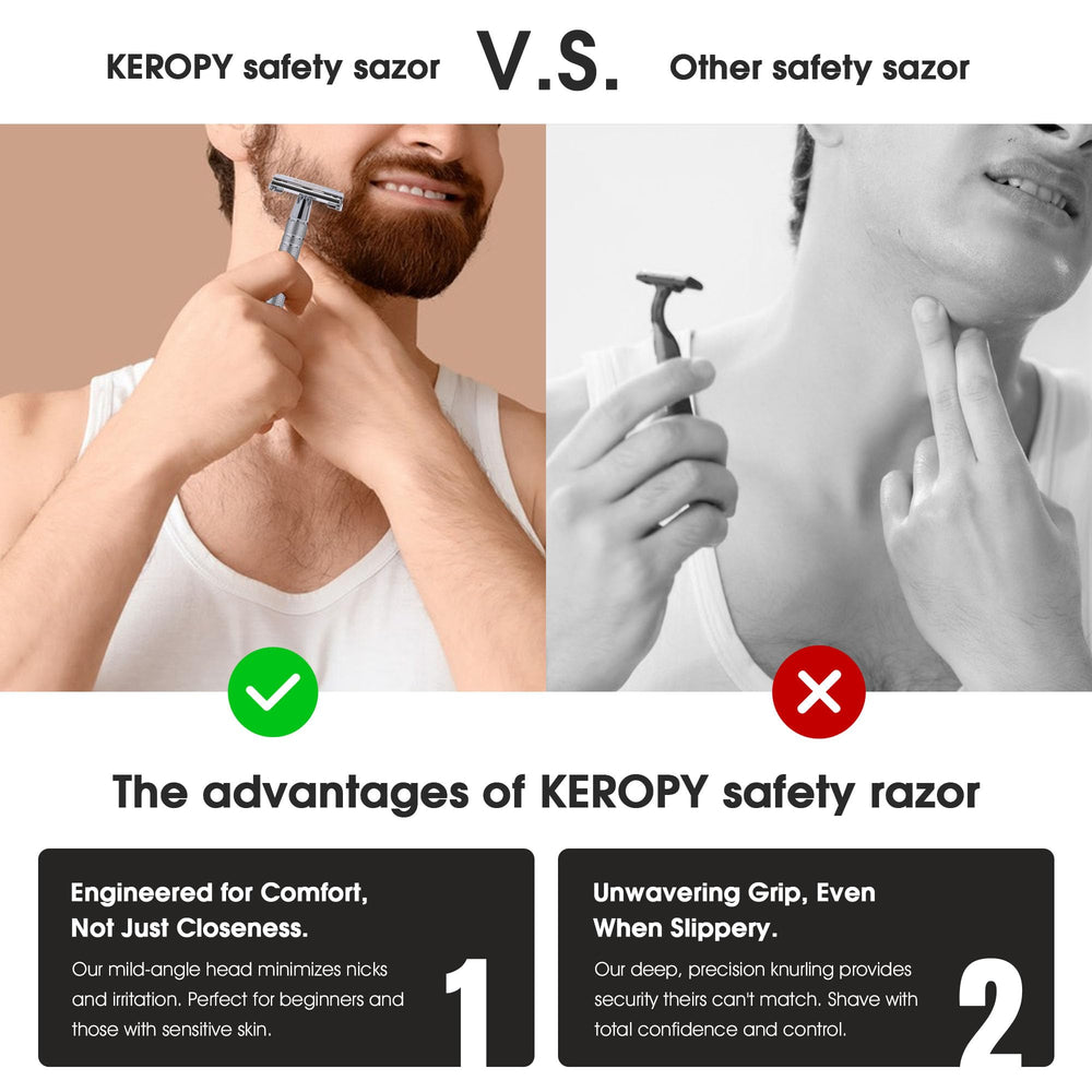 Keropy razor makes a thoughtful stocking stuffer for men.