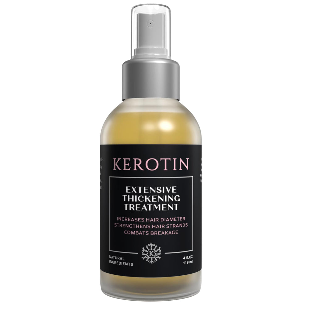 K Kerotin thickening mist pairs with volumizing line for instant lift and lasting body.