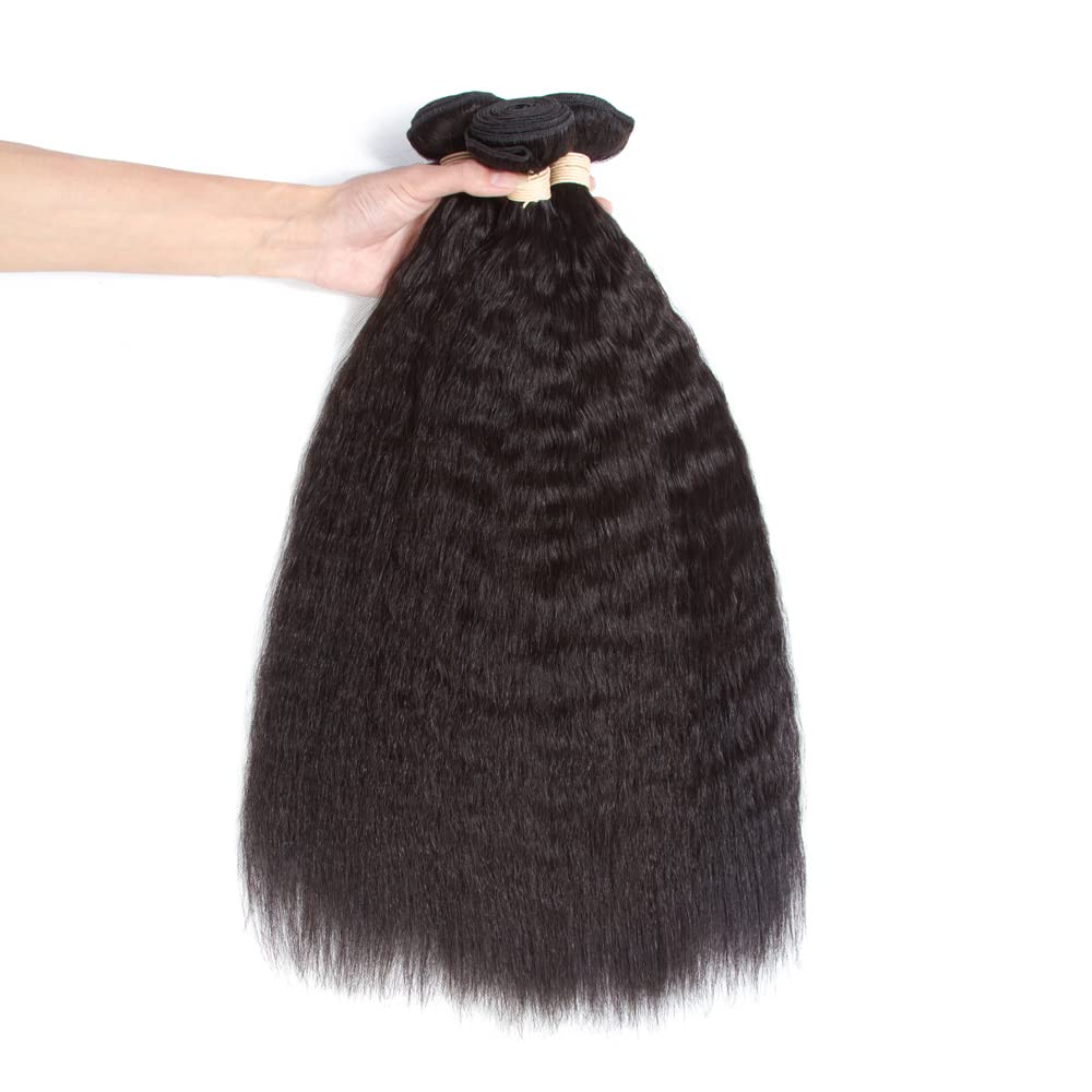 Kerriana Yaki bundles natural blend with your own hair for seamless transition.