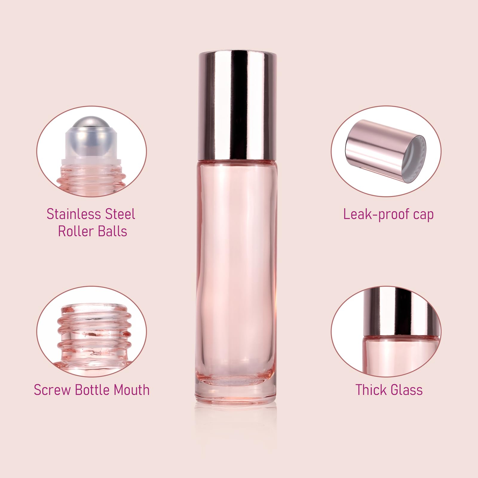 Kesell travel-sized roller bottles ready for on-the-go aromatherapy.