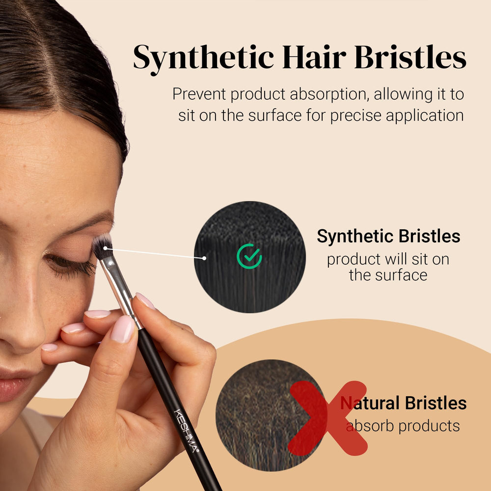 KESHIMA smudge brush soft tip enables precise definition