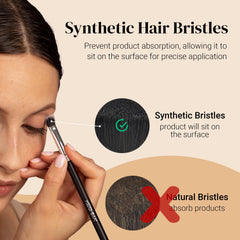 KESHIMA smudge brush soft tip enables precise definition