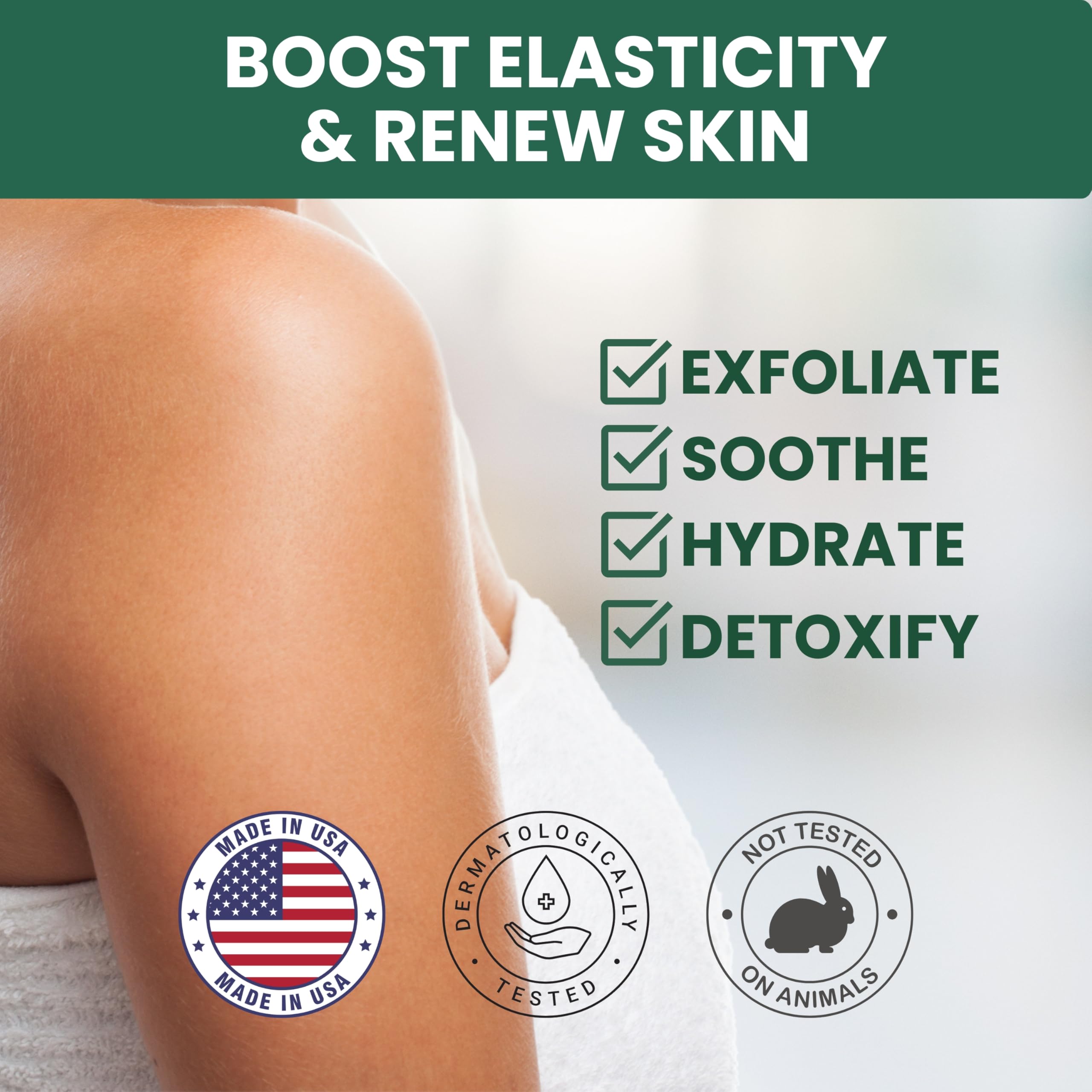 KESMEDIK Body and Foot Scrub application demonstrates versatility for smoother skin