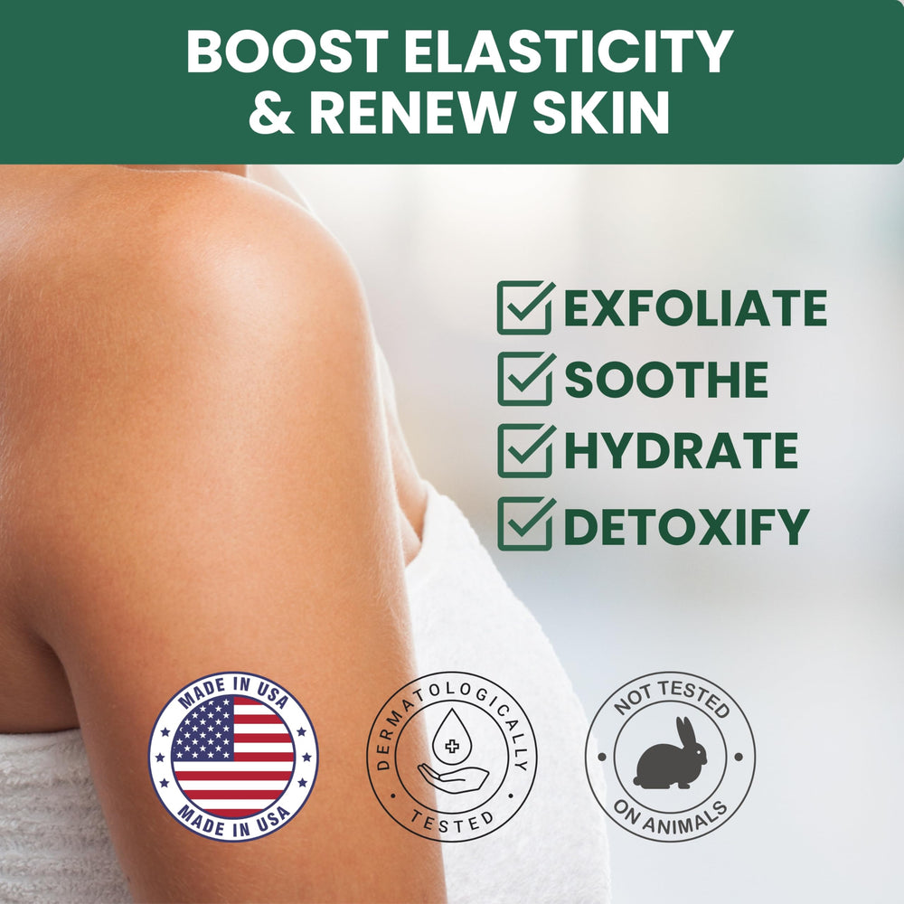 KESMEDIK Body and Foot Scrub application demonstrates versatility for smoother skin