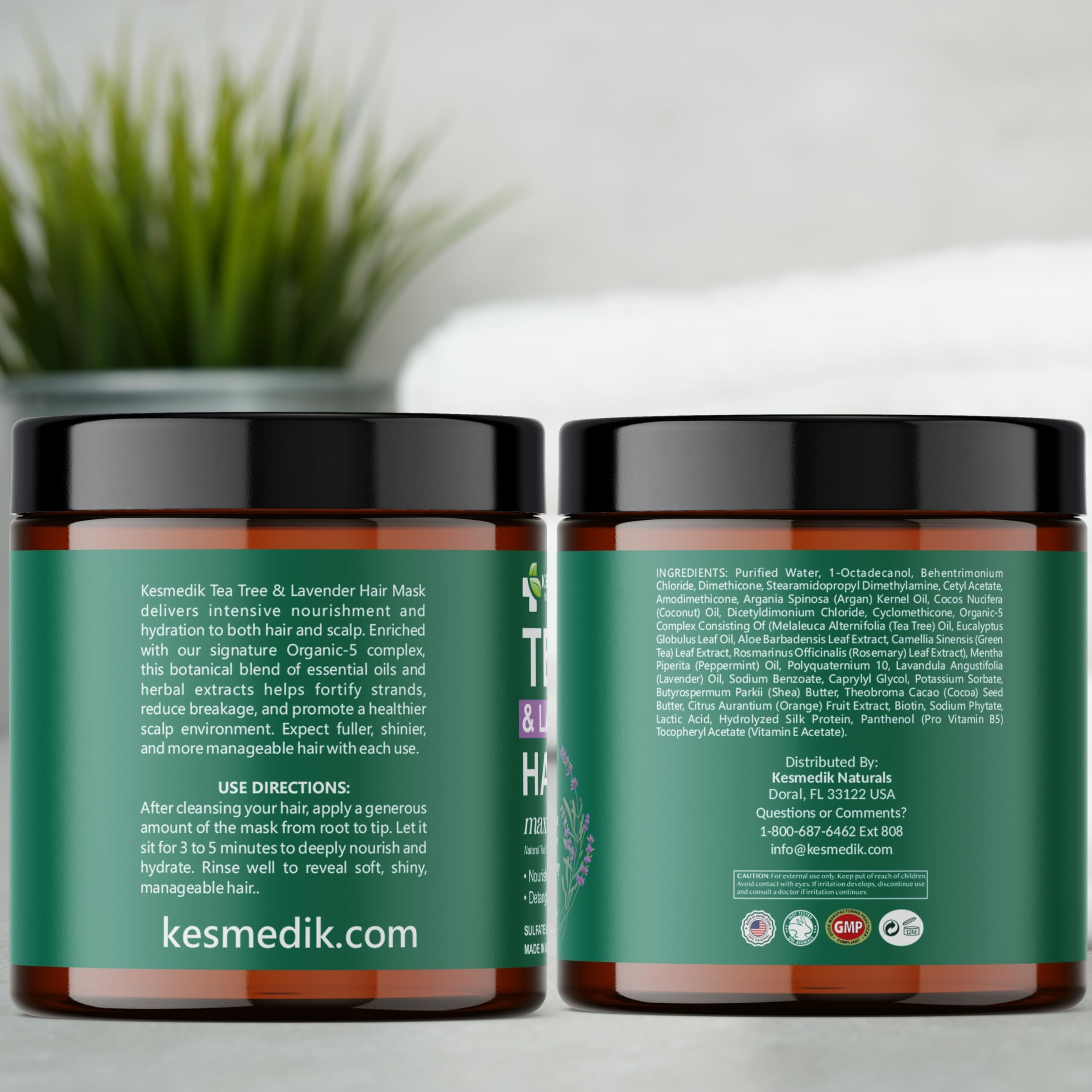 KESMEDIK Made in USA label signals safe, quality hair care.
