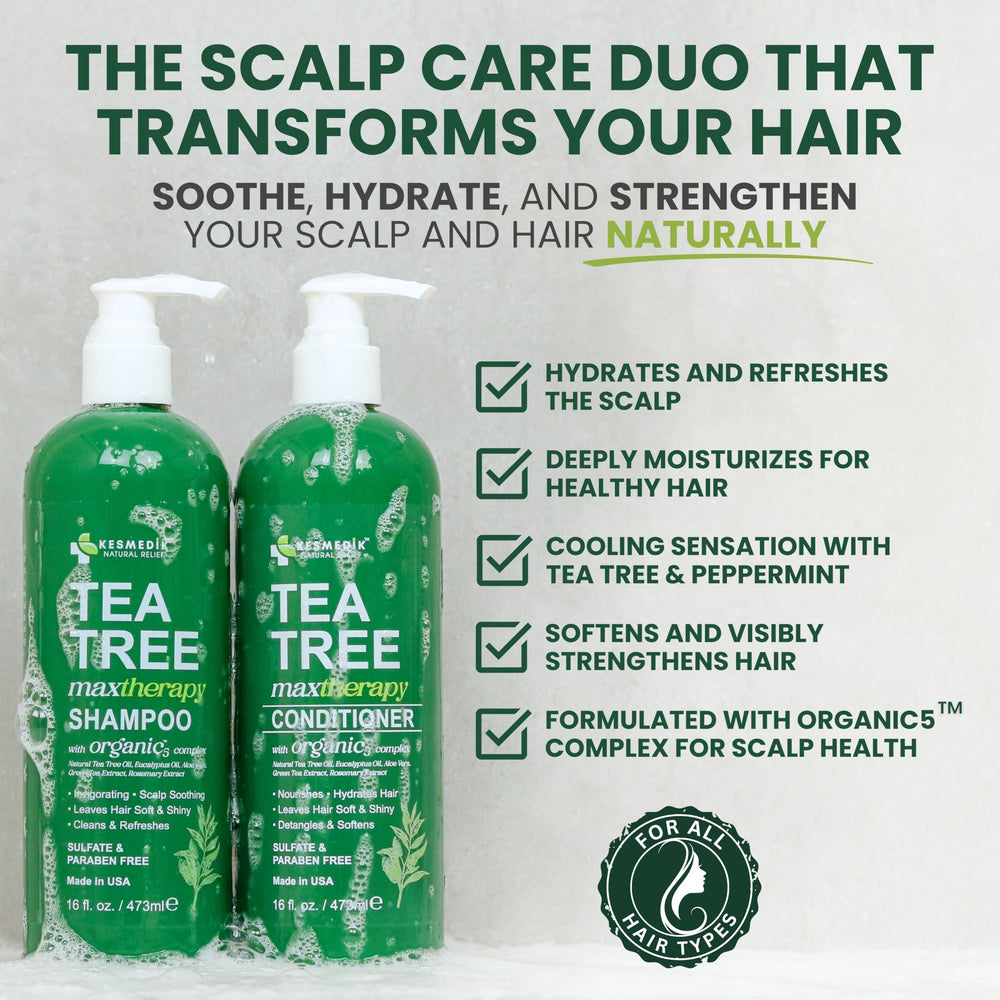 KESMEDIK Tea Tree Conditioner bottle — smooths and nourishes while boosting volume