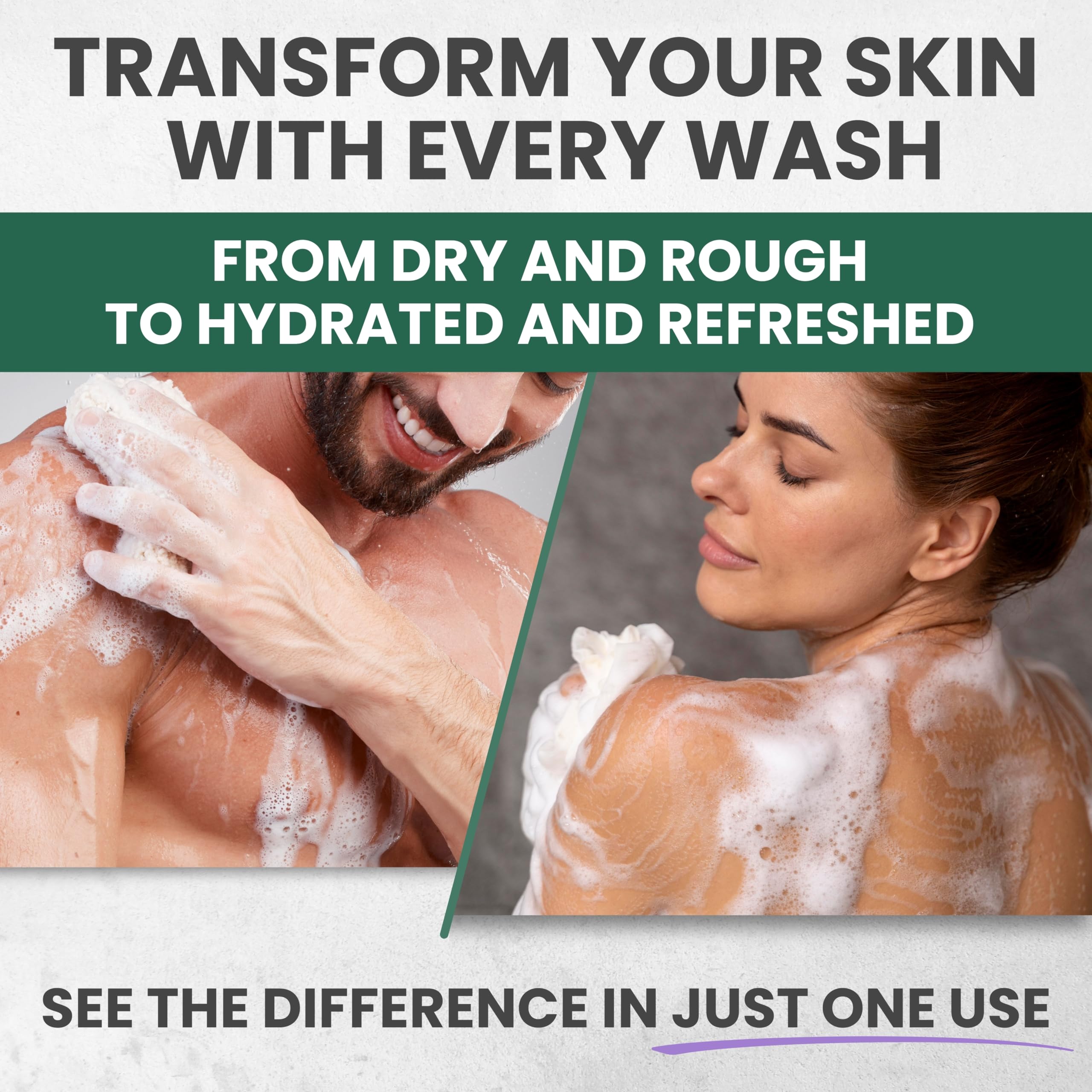 KESMEDIK Tea Tree Lavender Body Wash lavender oil drop evokes calming, inviting scent