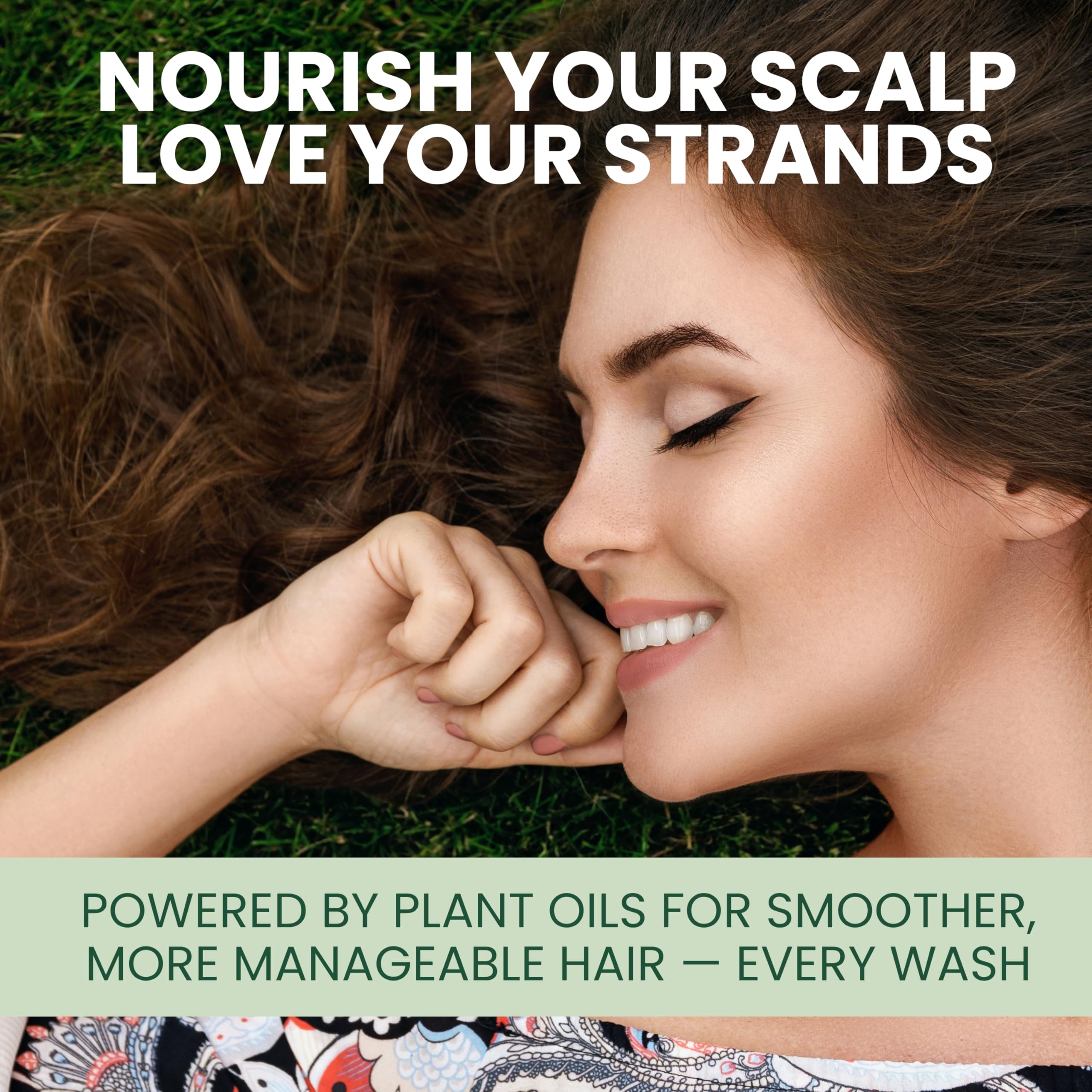 KESMEDIK Tea Tree Lavender Conditioner ingredient list highlights organic moisture benefits.