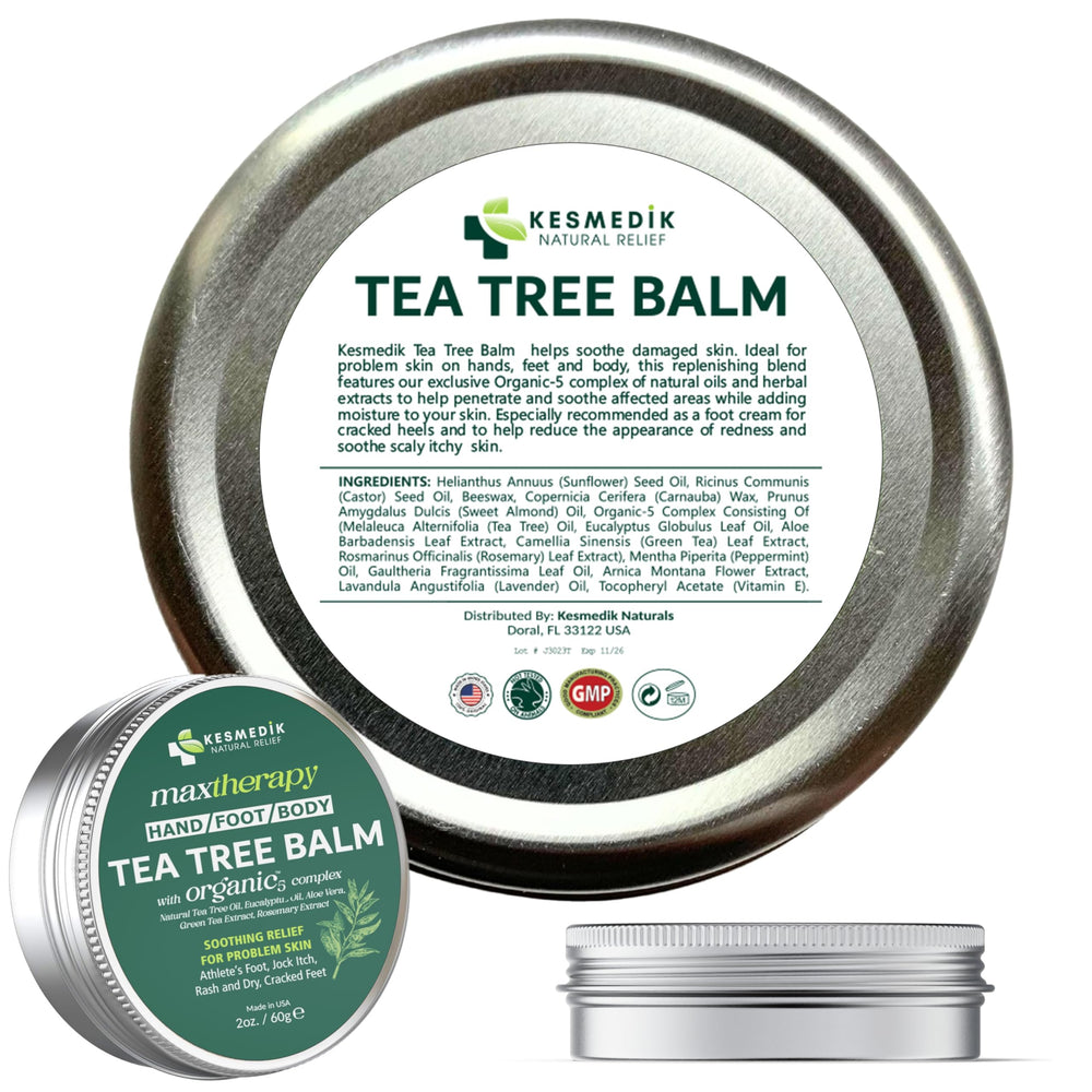 KESMEDIK balm applied to sensitive underarm skin for chafing relief