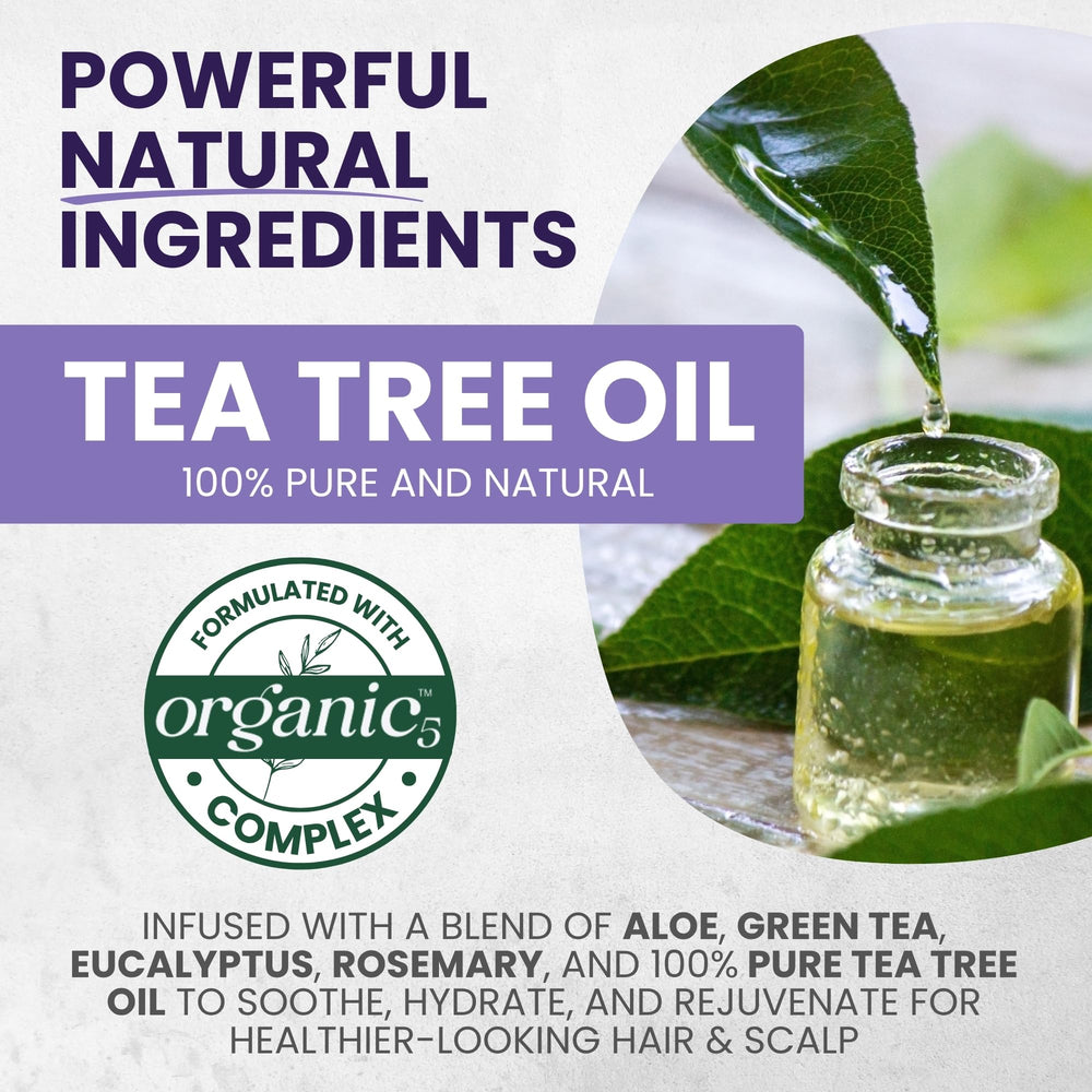 KESMEDIK Tea Tree Purple Conditioner tube highlights hydrating nourishment for color-treated hair