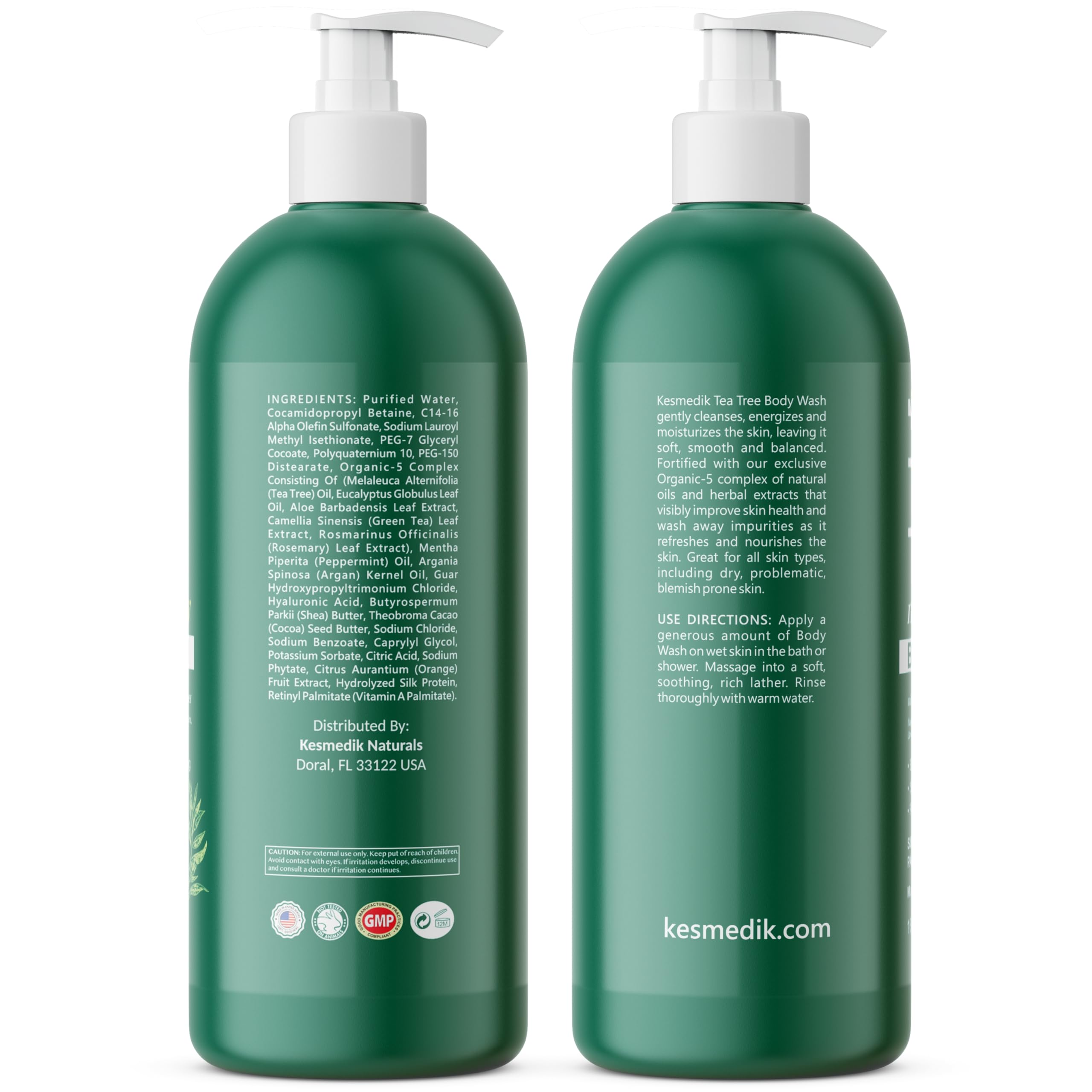 KESMEDIK two-pack display – convenient value for daily body wash routine